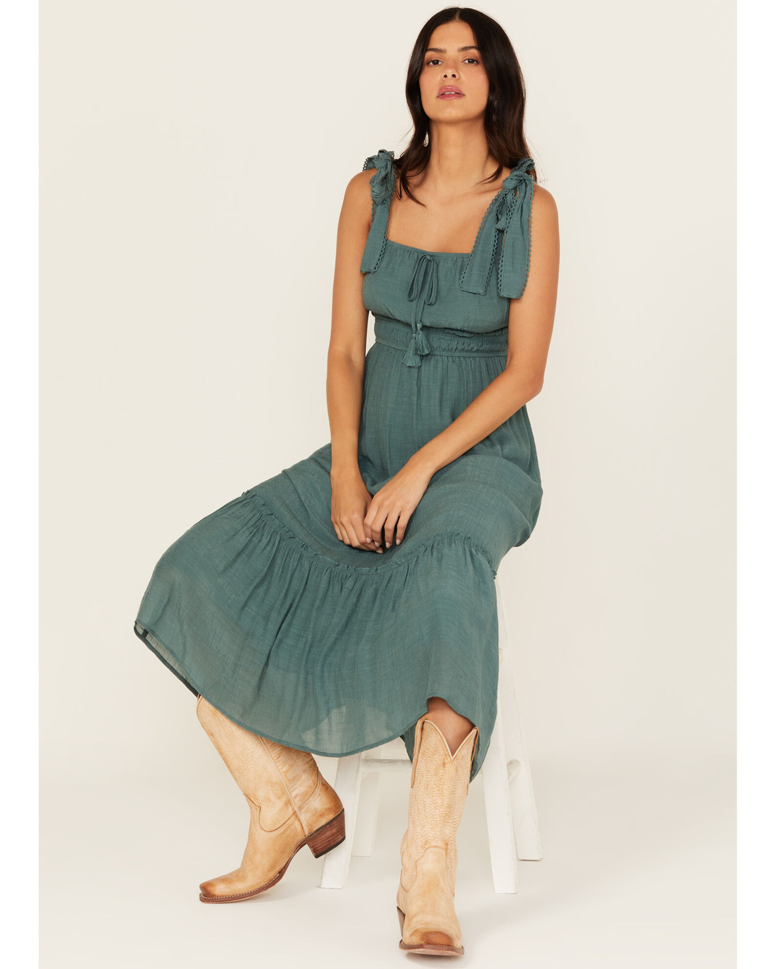 Women's smocked waist dress on sale