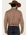 Image #4 - Cody James Men's Adkins Plaid Print Long Sleeve Button-Down Stretch Western Shirt, Tan, hi-res