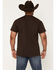 Image #4 - Cody James Men's Embroidered Text Short Sleeve Graphic T-Shirt, Dark Brown, hi-res