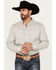 Image #1 - Cody James Men's Stirling Geo Print Long Sleeve Button-Down Stretch Western Shirt, White, hi-res