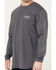 Image #2 - Hawx Men's FR Factory Graphic Long Sleeve Work Shirt, Charcoal, hi-res