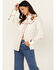 Image #1 - Rockmount Ranchwear Women's Vintage Floral Embroidered Long Sleeve Snap Western Shirt, Ivory, hi-res