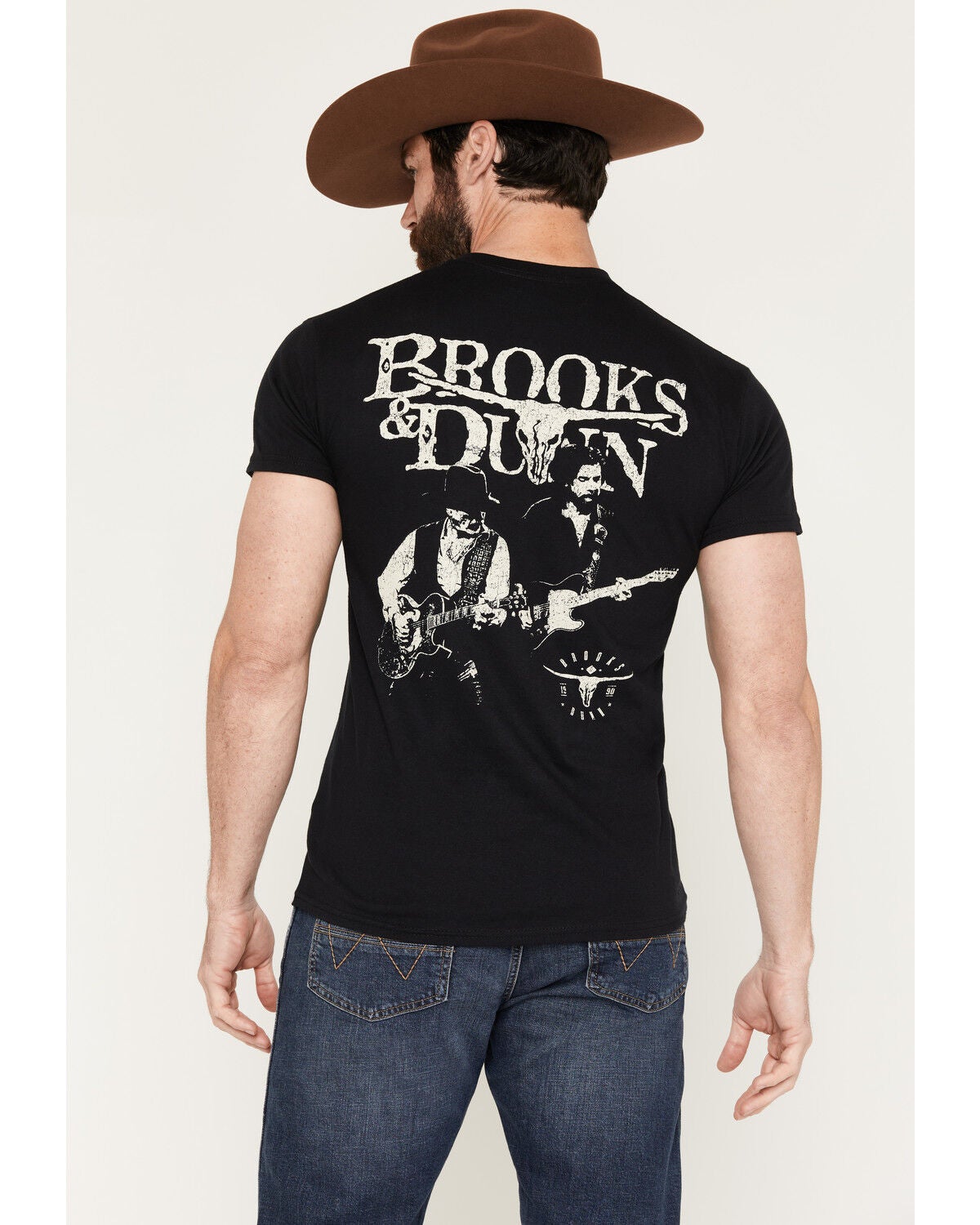 Brooks & Dunn Men's America's Finest Short Sleeve Graphic T-Shirt, Black, hi-res