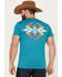 Pendleton Men's Tucson Short Sleeve Graphic T-Shirt, Teal, hi-res