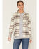 Image #1 - Carhartt Women's TENCEL&trade; Fiber Series Relaxed Fit Plaid Print Long Sleeve Flannel Shirt, Ivory, hi-res