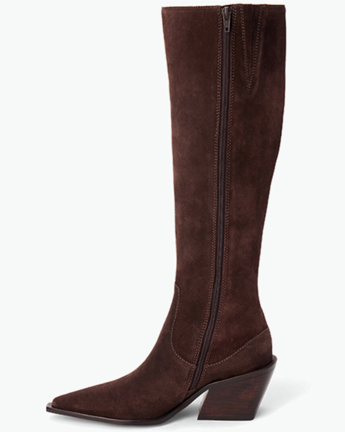 Image #3 - Matisse Women's Antony Tall Suede Fashion Boots - Snip Toe, Brown, hi-res