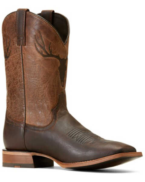 Image #1 - Ariat Men's Crosshair Western Boots - Broad Square Toe, Brown, hi-res