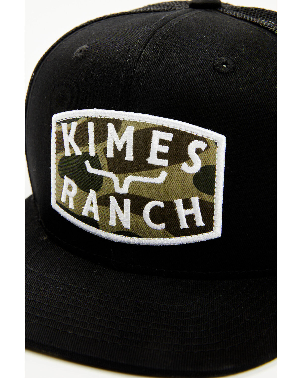 Image #2 - Kimes Ranch Men's Roy Camo Patch Ball Cap, Black, hi-res