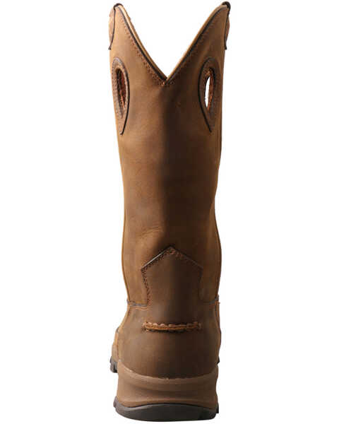 Image #4 - Twisted X Women's Western Work Boots - Moc Toe, Distressed Brown, hi-res