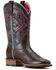 Image #1 - Ariat Women's San Angelo VentTEK 360 Performance Western Boots - Broad Square Toe, Chocolate, hi-res