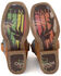 Image #2 - Tin Haul Boys' Crossed Western Boots - Square Toe, Tan, hi-res