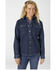 Dickies Women's Warming Temp Long Sleeve Denim Work Shirt, Blue, hi-res