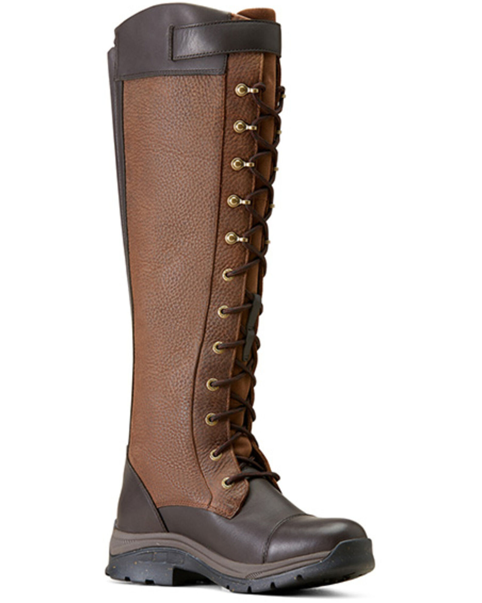 Round toe riding boots top