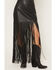 Image #3 - Idyllwind Women's Payson Faux Leather Fringe Midi Skirt, Black, hi-res
