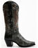 Image #2 - Dan Post Women's Atomic Vintage Embroidered Tall Western Boots - Snip Toe, Black, hi-res