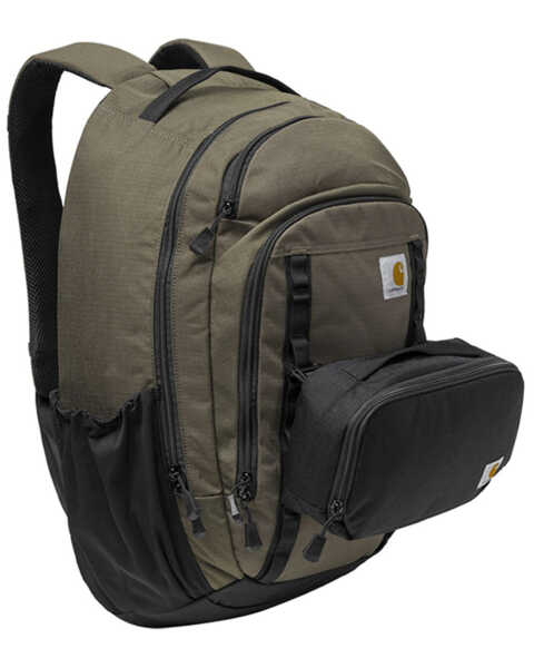 Image #1 - Carhartt Cargo Series 25L Daypack 3-Can Cooler Backpack, Steel, hi-res