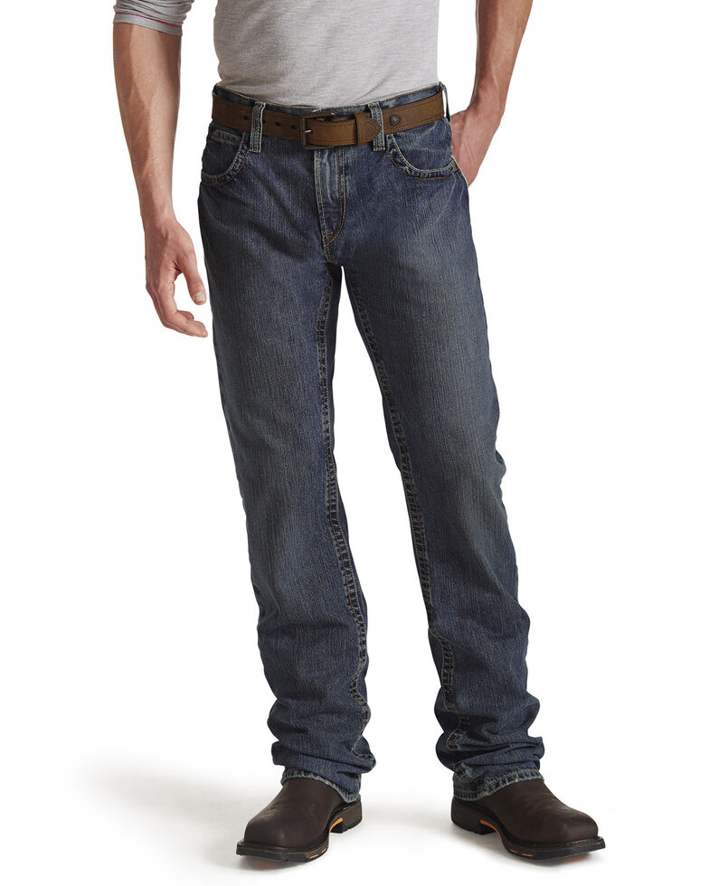 Ariat Flame Resistant M5 Slim Straight Clay Jeans, Denim, hi-res