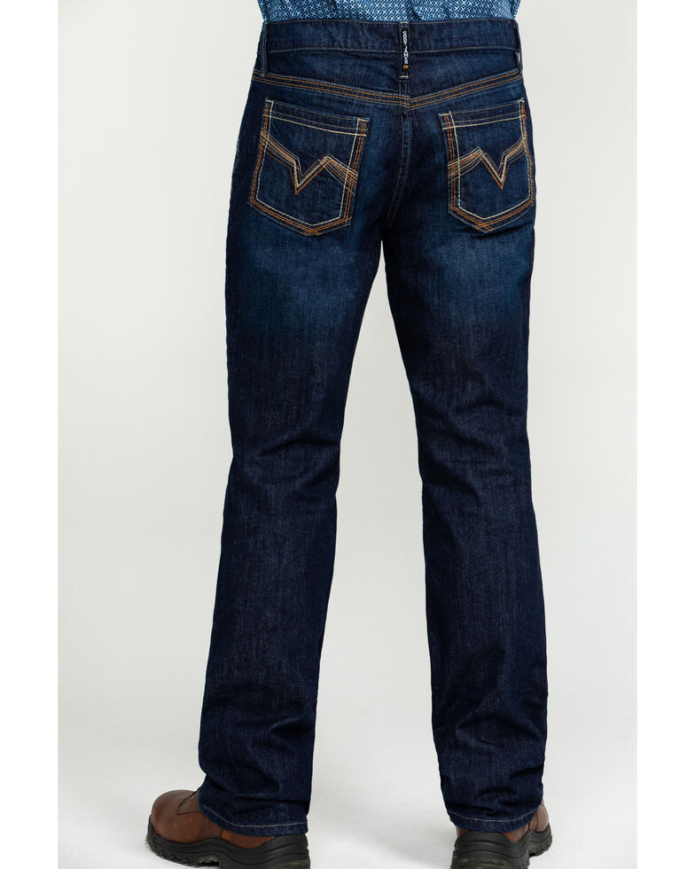 Cody James Men's FR Millikin Dark Slim Bootcut Work Jeans , Indigo, hi-res