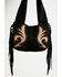 Image #2 - Idyllwind Women's Lorna Boot Stitch Suede Shoulder Bag, Black, hi-res
