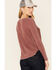 Image #4 - Shyanne Women's Solid Chocolate Long Sleeve Thermal Top , , hi-res
