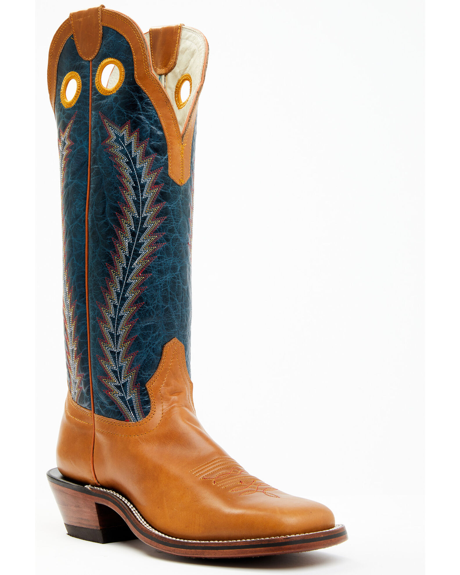 Hondo Boots Men s Crazy Horse Western Boots Broad Square Toe