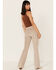 Image #3 - Shyanne Women's Faux Suede Flare Pants, Taupe, hi-res