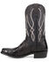 Image #3 - Dan Post Men's Exotic Ostrich Leg Western Boots - Square Toe, Black, hi-res