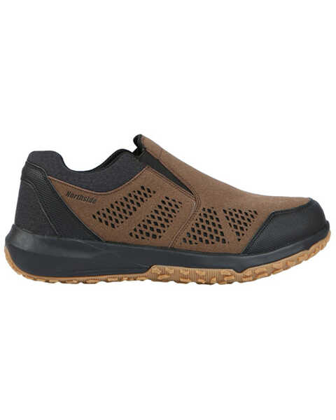 Image #2 - Northside Men's Benton Slip-On Hiking Shoes - Round Toe, Black/brown, hi-res