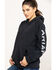 Image #5 - Ariat Women's FR Primo Fleece Logo Hooded Sweatshirt, Black, hi-res