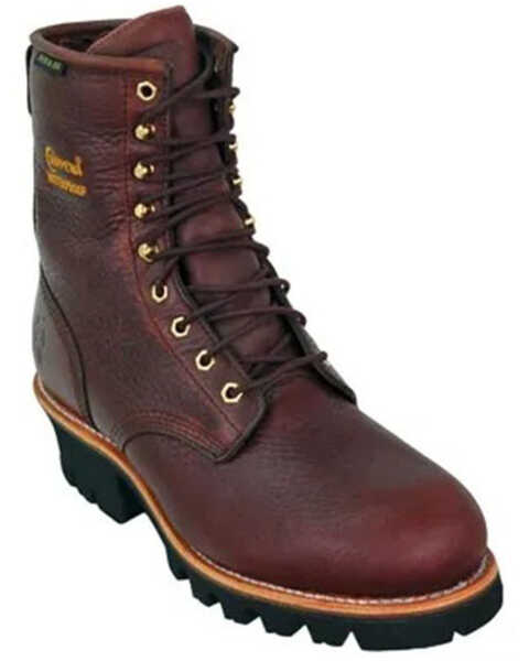 Image #2 - Chippewa Men's Waterproof Insulated 8" Logger Boots - Steel Toe, Briar, hi-res