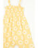 Image #2 - Angel Dear Infant Girls' Daisy Sleeveless Snap Onesie, Yellow, hi-res