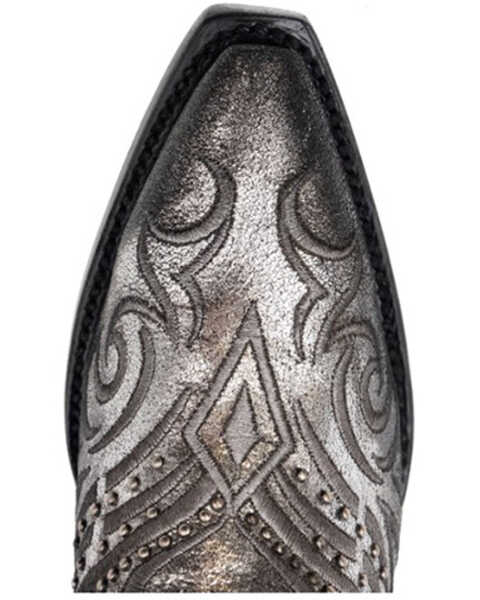 Image #6 - Ferrini Women's Masquerade Western Boots - Snip Toe , Silver, hi-res