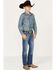 Wrangler Retro Youth Boys' Ferris Light Wash Slim Straight Jeans, Blue, hi-res