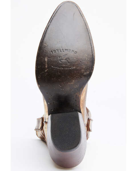 Image #7 - Idyllwind Women's Wheels Western Booties - Medium Toe, Gold, hi-res