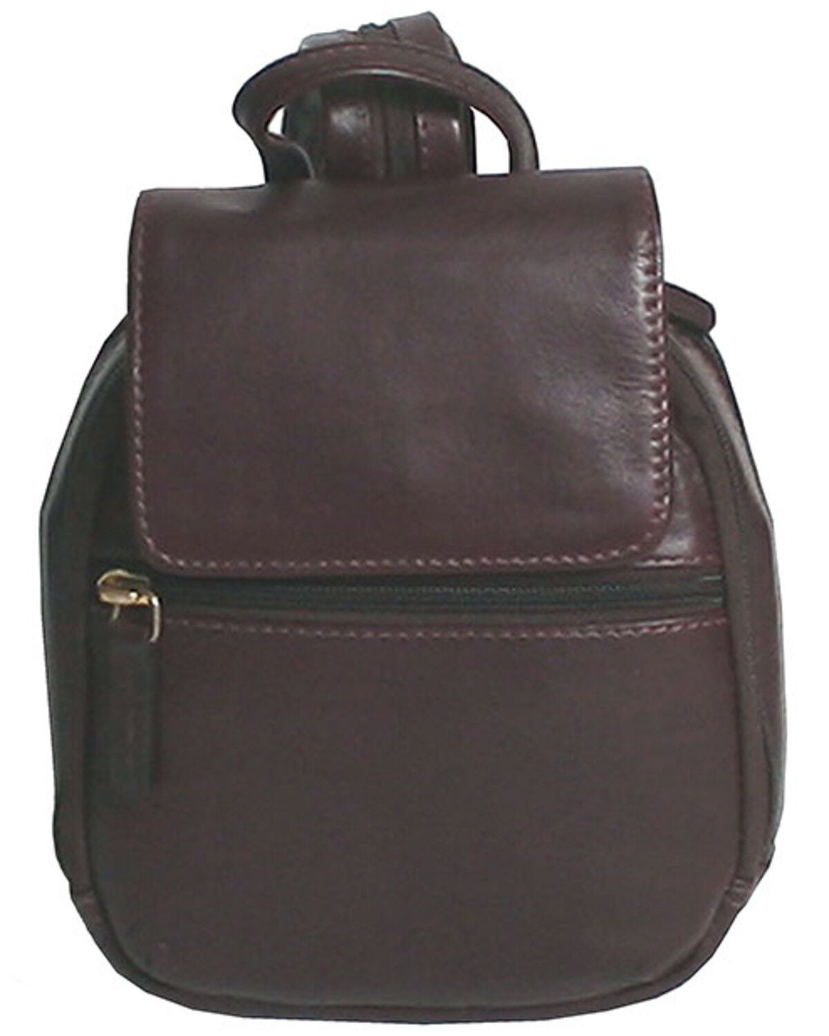 Scully Women's Poppi Leather Mini Backpack, Chocolate, hi-res