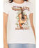 Image #3 - Changes Women's Grand Ole Opry Guitar Flowers Short Sleeve Graphic Tee, White, hi-res