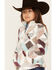 Hooey Girls' Geo Print Fleece 1/4 Zip Jacket, , hi-res