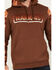 Image #3 - RANK 45® Men's Buckshot Southwestern Print Color Block Hooded Sweatshirt, Coffee, hi-res