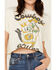 Image #3 - Country Deep Women's Cowboy Killer Short Sleeve Cropped Graphic Tee, Cream, hi-res