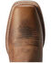 Ariat Men's Ridin' High Western Performance Boots - Broad Square Toe, Brown, hi-res