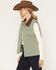 Image #2 - Ashley Women's Solid Quilted Canvas Barn Jacket, Green, hi-res