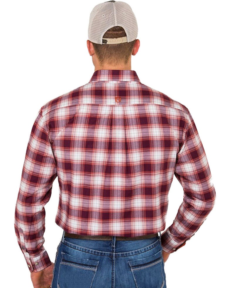 Noble Outfitters Men's Rust Plaid Long Sleeve Western Shirt Sheplers