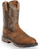 Image #1 - Ariat Men's WorkHog® Pull On Work Boots - Soft Toe, Bark, hi-res