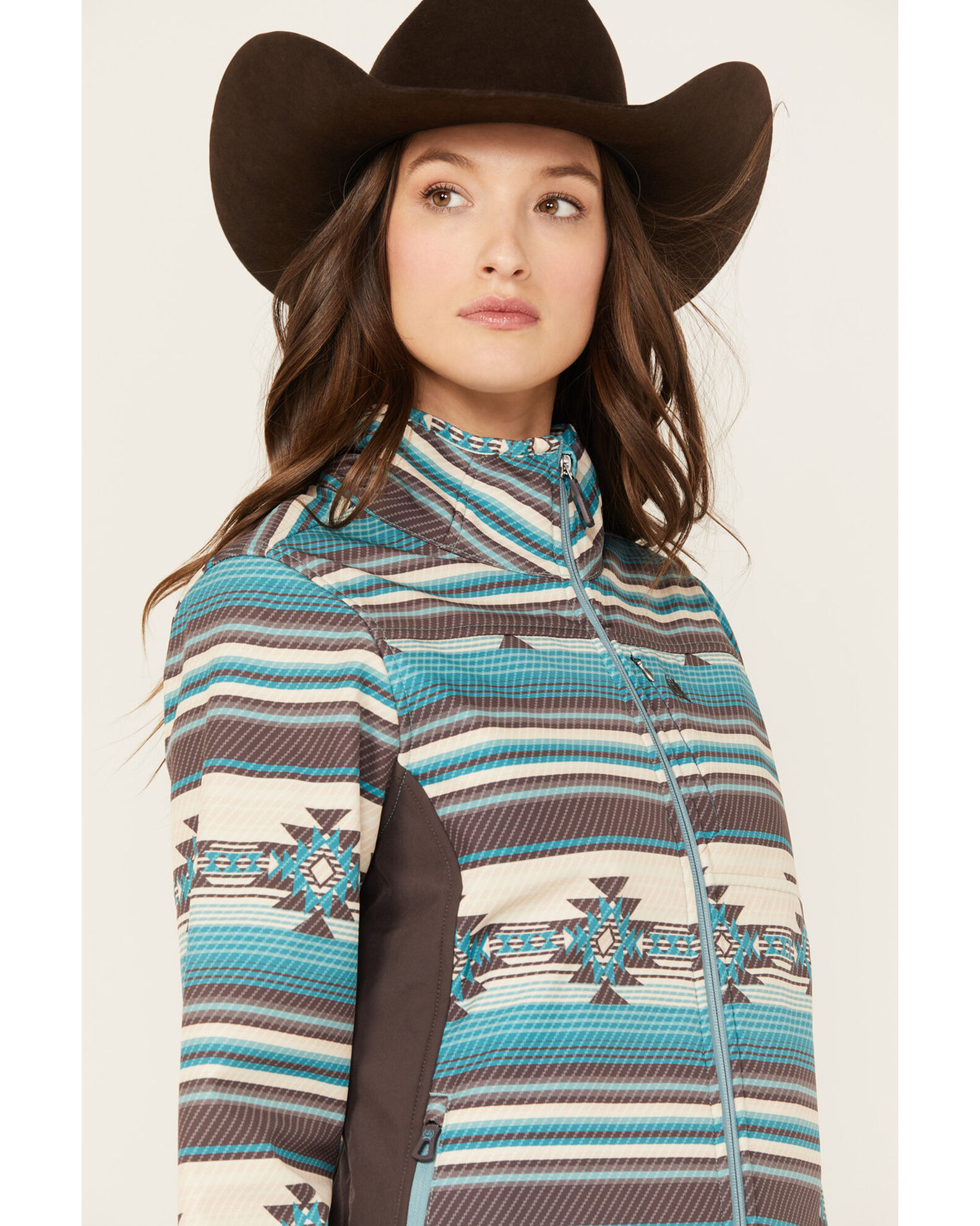 Cinch Women s Southwestern Print Concealed Carry Softshell Jacket Sheplers