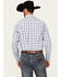 Image #4 - Ariat Men's Pro Series River Plaid Print Long Sleeve Button-Down Stretch Western Shirt, Light Blue, hi-res
