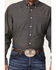 Rough Stock by Panhandle Men's Dobby Long Sleeve Button Down Western Shirt , Black, hi-res