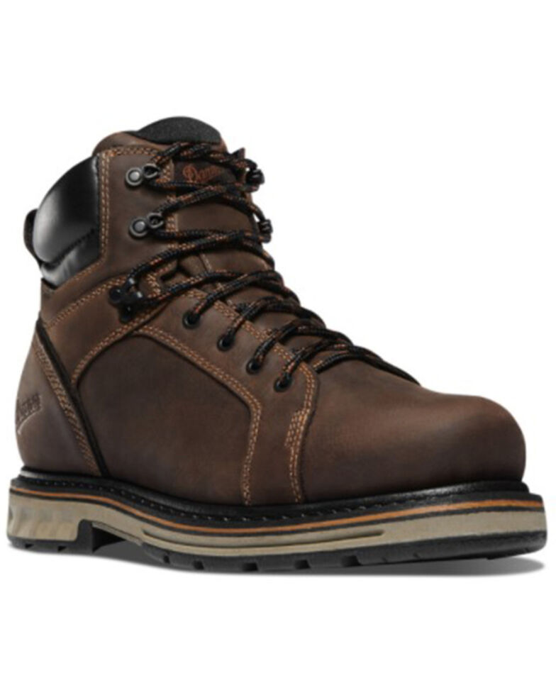 Danner Men's Steel Yard Lacer Work Boots - Soft Toe, Brown, hi-res
