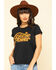 Image #1 - Bandit Brand Women's Horsepower Graphic Short Sleeve Tee, Black, hi-res