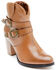 Image #1 - Roper Women's Maybelle Belted Short Western Boots - Round Toe, Brown, hi-res