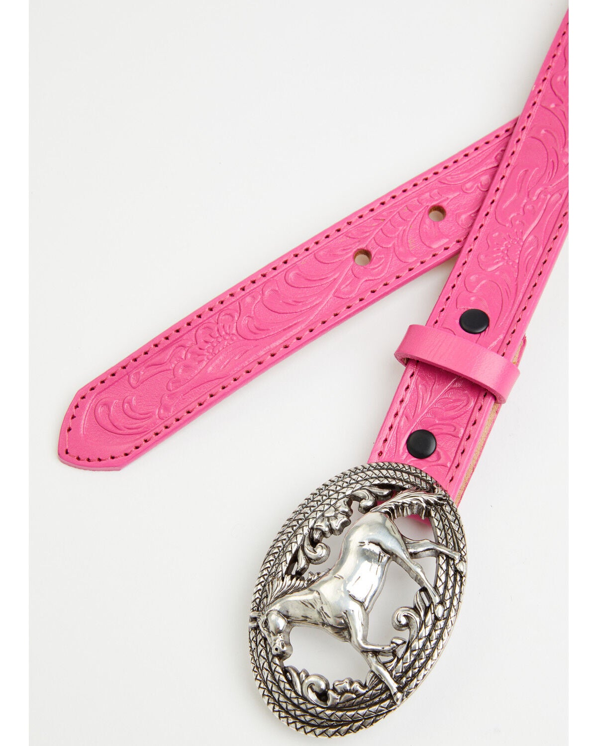 Image #2 - Justin Girls' Pink Lil Beauty Belt, Pink, hi-res